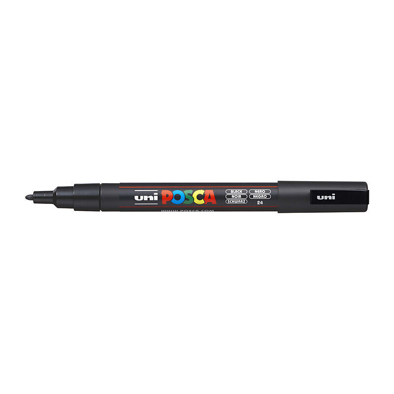 Posca PC-3M Fine Blt Mrkr Blk