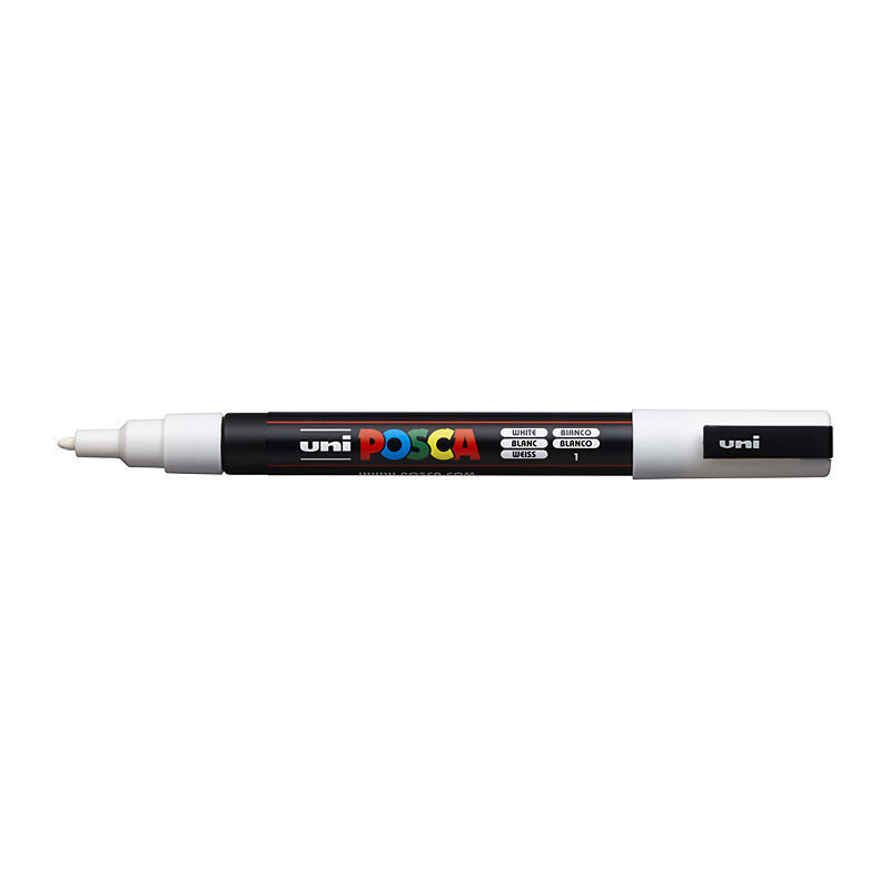 Posca PC-3M Fine Blt Mrkr Wht