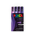 Posca PC-5M Med Blt Purpls Pk4