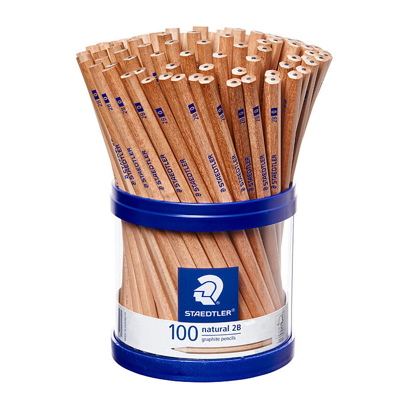 Staedtler Nat Penc 2B Bx100