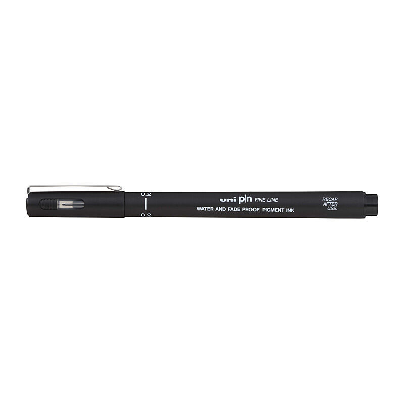 uni Pin FineLiner 0.2 Blk Bx12