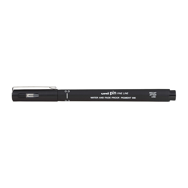 uni Pin FineLiner 0.3 Blk Bx12