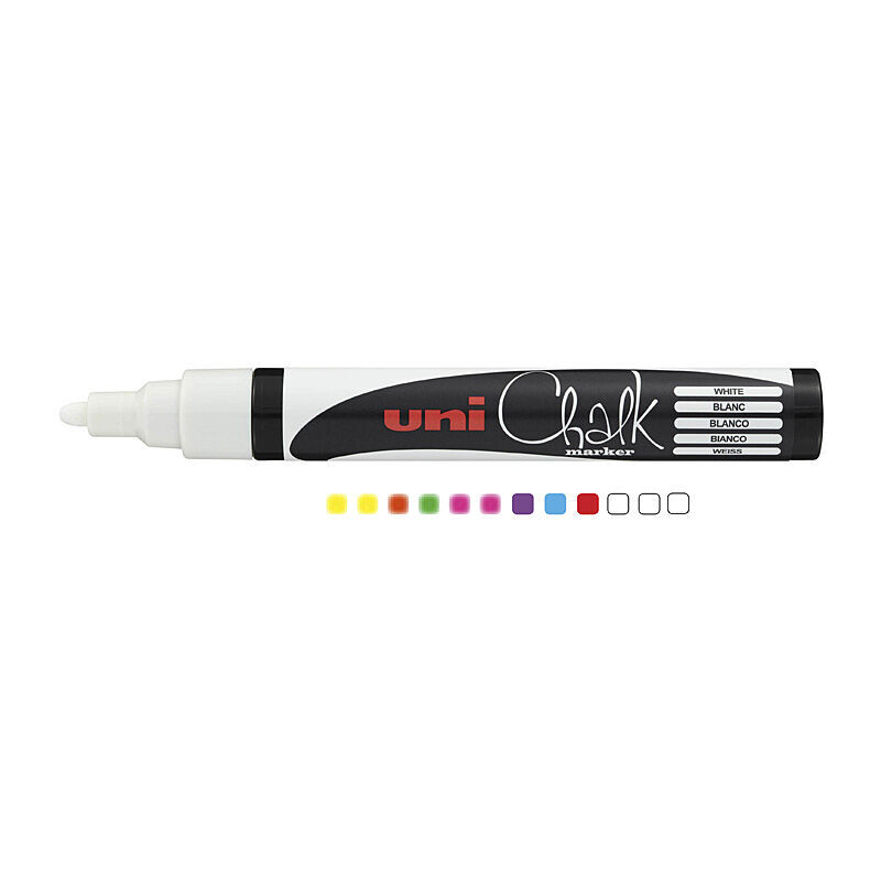 uni Chalk Mrkr Blt Asst Bx12